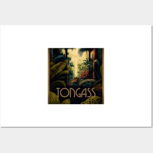 Tongass National Forest Vintage Travel Art Poster Posters and Art